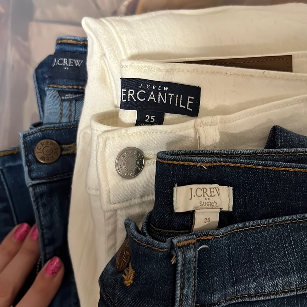 3 pair bundle! euc j crew jeans